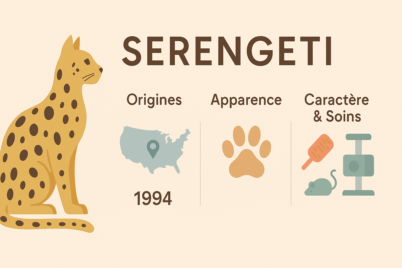 Serengeti : le mini-léopard au tempérament affectueux